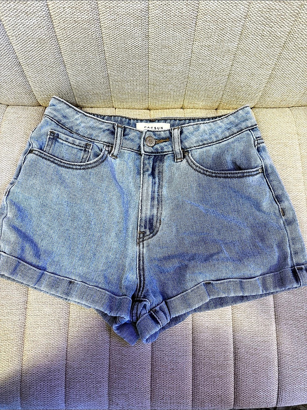 PacSun Mom Short Denim Jean Shorts Blue Waist 26 Like New